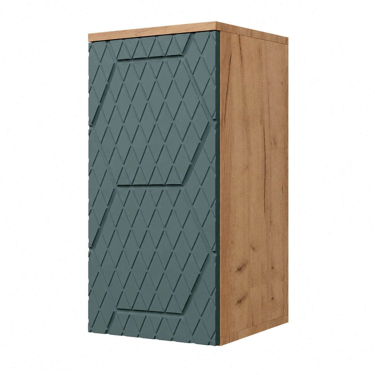 Armoire, en chêne, 30 x 59 cm, coloris vert, pour la chambre