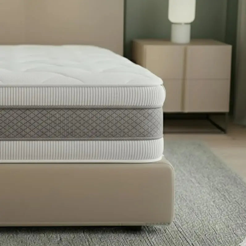 The White Stone Matelas à mémoire de forme orthopédique H20 cm – blanc