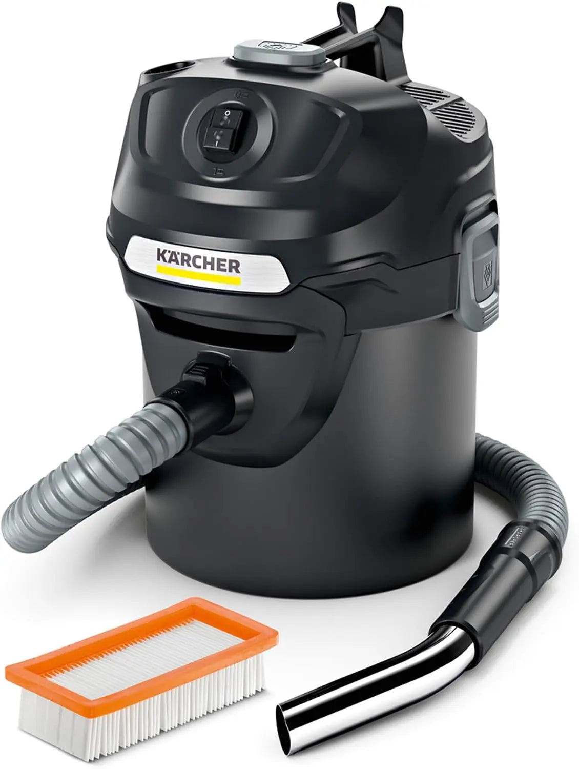 Kärcher Aspirateur Cendres et Poussières AD 2 – 600 W, 14 L, gris/noir
