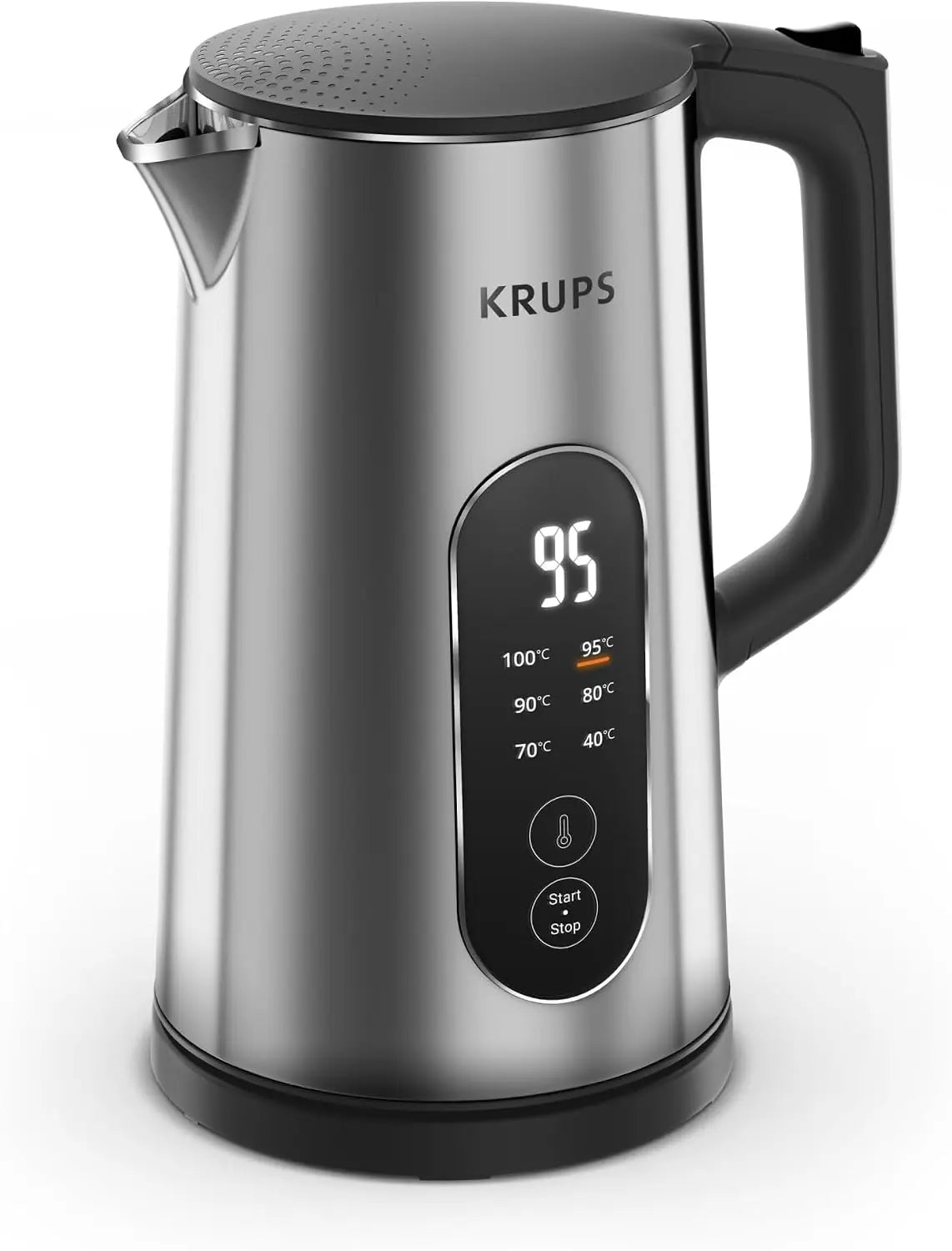 Krups - Bouilloire Selection 6 Températures Réglables Métal - Inox – argenté