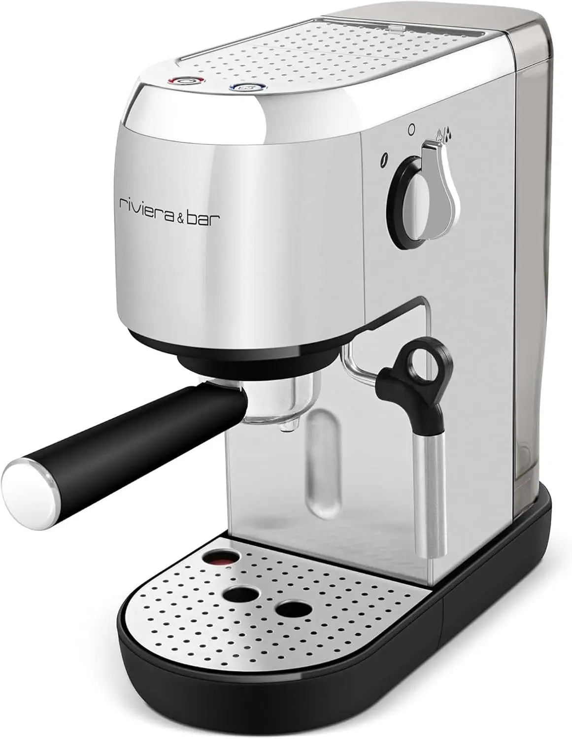 Riviera&bar Machine à Expresso Compacte - 1400W – 1,4 L, argenté