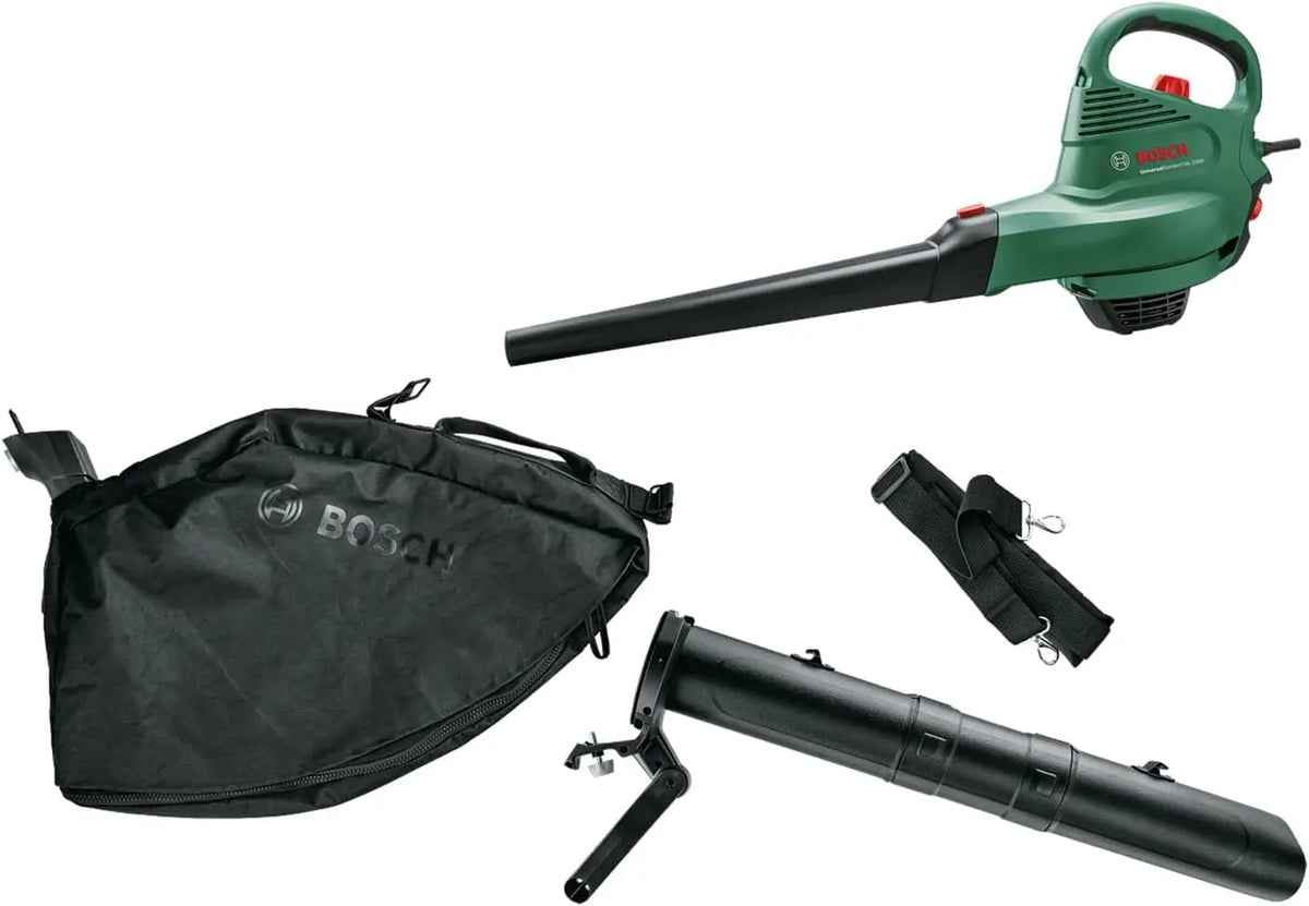 Bosch Aspirateur/Souffleur/Broyeur de Feuilles - UniversalGardenTidy 3000 – 3000 W, 3000 L / 50 litres, gris/noir