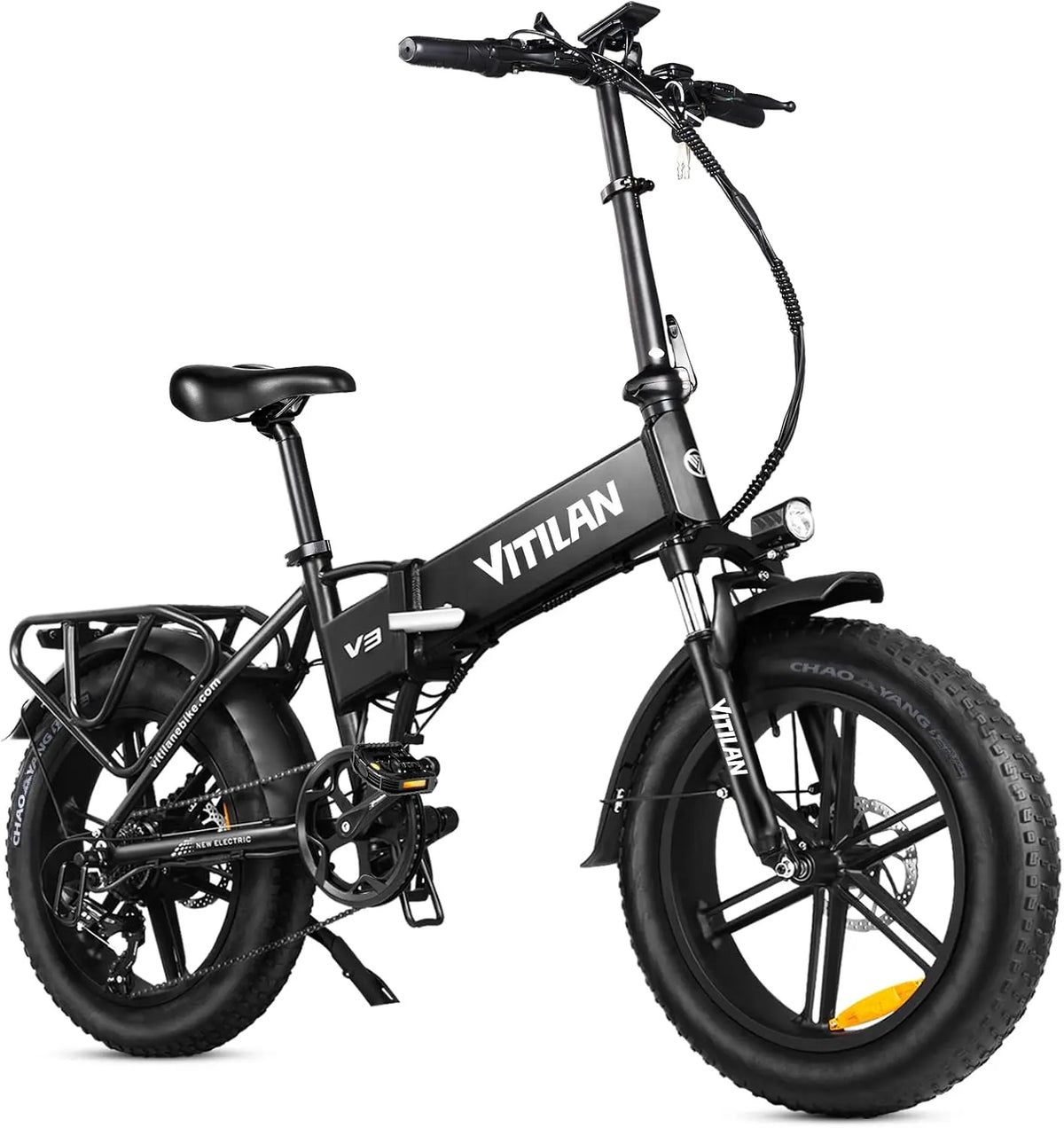 Vélo électrique pliable pour adultes – 13 Ah, gris/noir