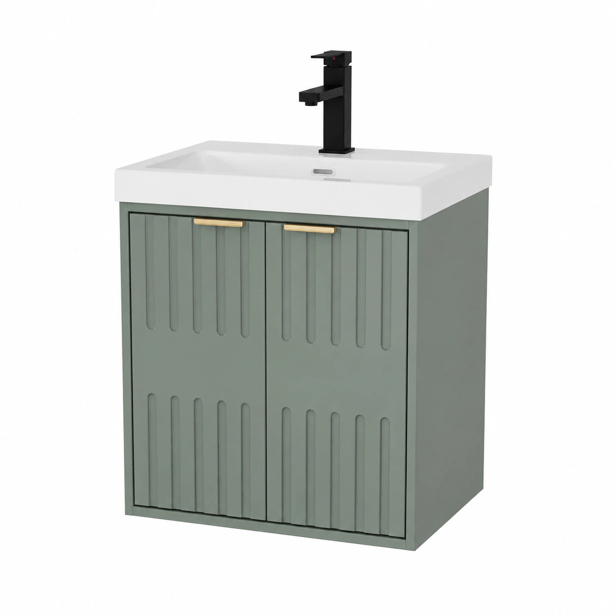 Ensemble de meubles de salle de bain, 50 x 38 x 55 cm, coloris vert, pour la salle de bain