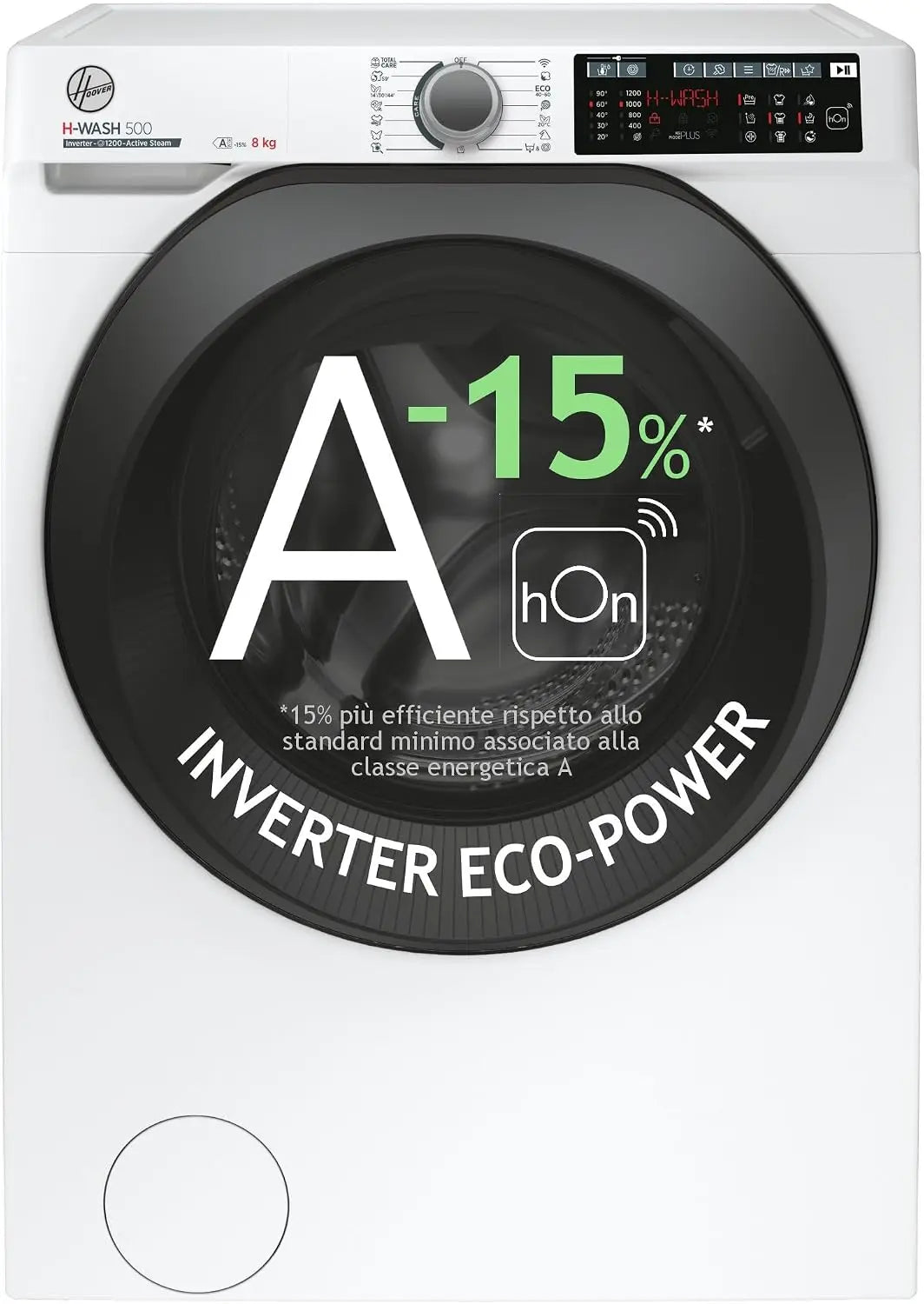 Hoover HW 28AMC71-S H-WASH 500 Machine à laver 8 kg – 85 x 60 x 53 cm, blanc