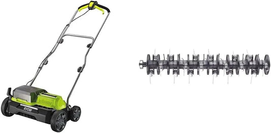 Ryobi RY18SFX35A-0 18V One+ Cordless 35cm sans balais Scarifier – RAC821-35, vert