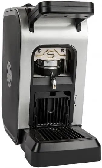 Generico Cafetière à dosettes ESE 44 mm Filtre papier Spinel Ciao Grigio Metal argenté + Kit – 475 W