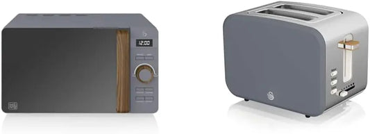Swan Nordic Micro-ondes numérique 20 L four à micro-ondes – 800 W, gris