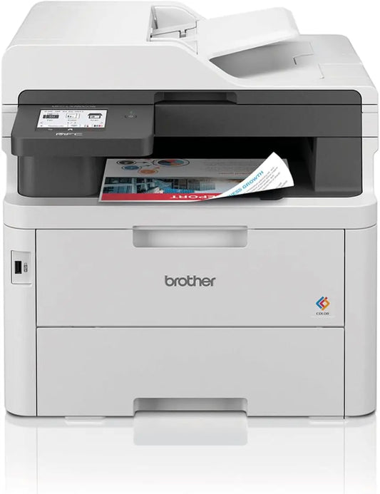 Brother MFC-L3760CDW - Imprimante Laser Couleur Multifonction Impression/Scan/Copie/Fax - Recto-Verso – 5 GHz, gris