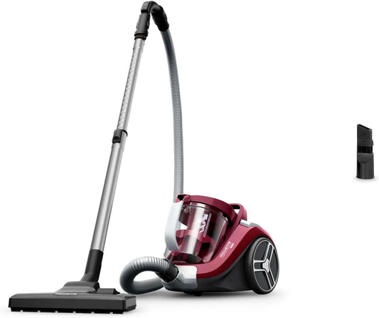 Rowenta Compact Power XXL - Aspirateur sans Sac - 2,5 L - Bordeaux – 900 W