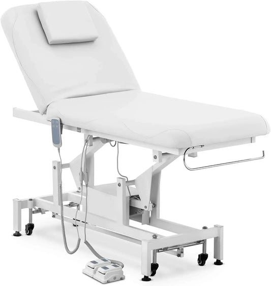 Physa Physa Lyon White_PH Table De Massage Professionnelle Électrique Lit De Massage Table De Soin Kiné 2 – 200 W