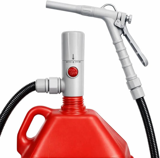 Pompe Essence Electrique 3,2 GPM 12 L/min Pompe Carburant – rouge/argenté