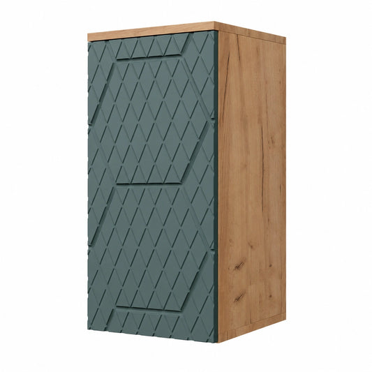 Armoire, en chêne, 30 x 59 cm, coloris vert, pour la chambre