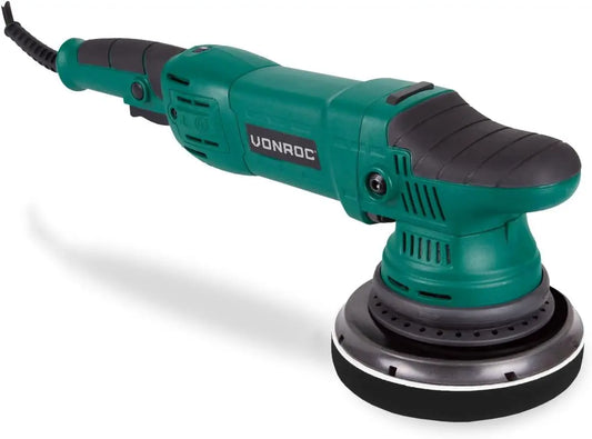 Vonroc Polisseuse Excentrique 1050 W - Polisseuse Voiture – vert/gris/noir