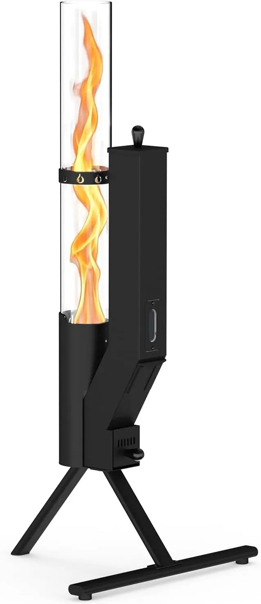 Onlyfire Brasero Extérieur à Pellets – noir/gris