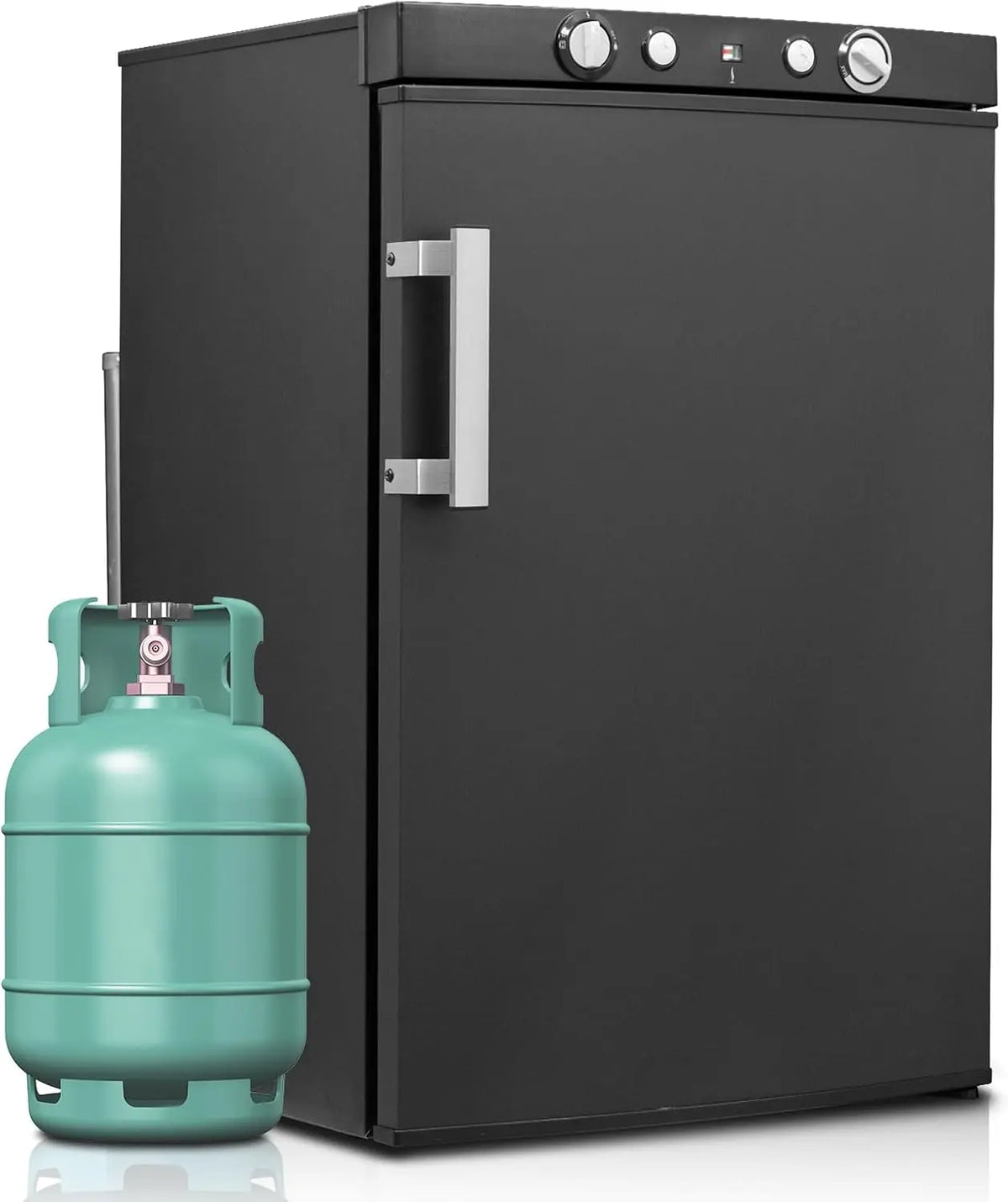 SMETA 100L Frigo Gaz 12V 220V réfrigérateur – 759 kWh, noir
