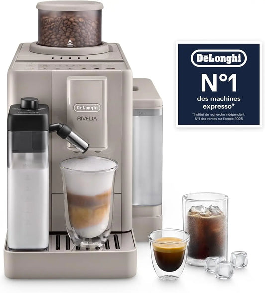 De'Longhi – Rivelia Start - Machine à Café Automatique 10 Boissons Beige