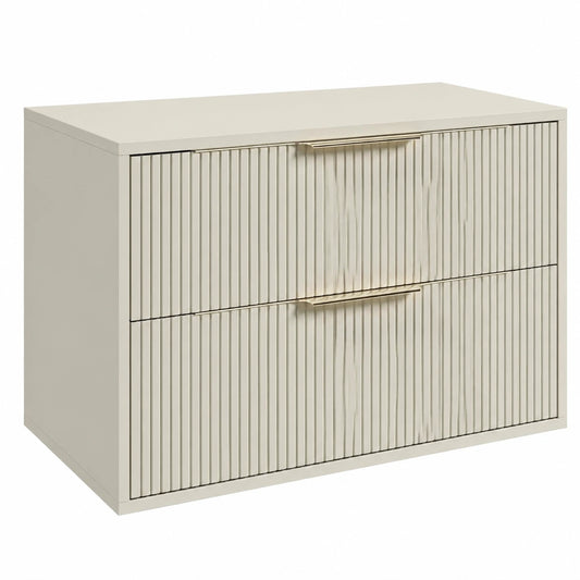 Armoire, avec tiroirs, coloris beige, 80 x 46 cm, pour la chambre