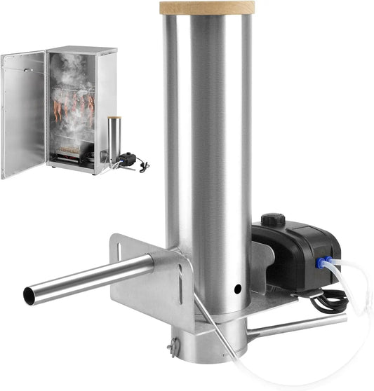 Générateur de Fumée Froide en Acier Inoxydable avec Pompe – 4 W, 1 litre, 3,5 L / min, 38 x 14 x 37 cm, 50 Hz, argenté
