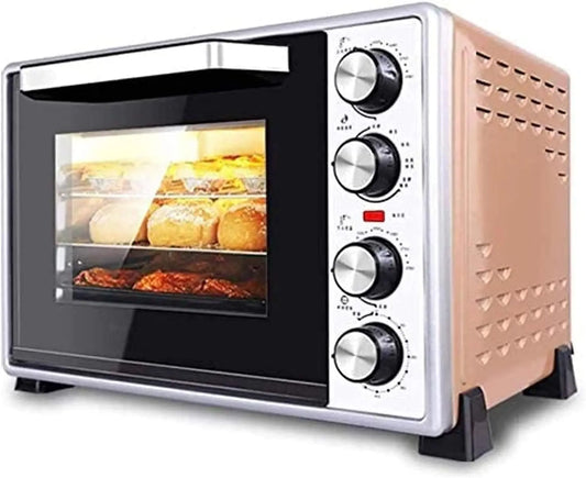 Mini four électrique de 40 litres avec four d'éclairage – 1500 W, 50 Hz, gris/beige/noir