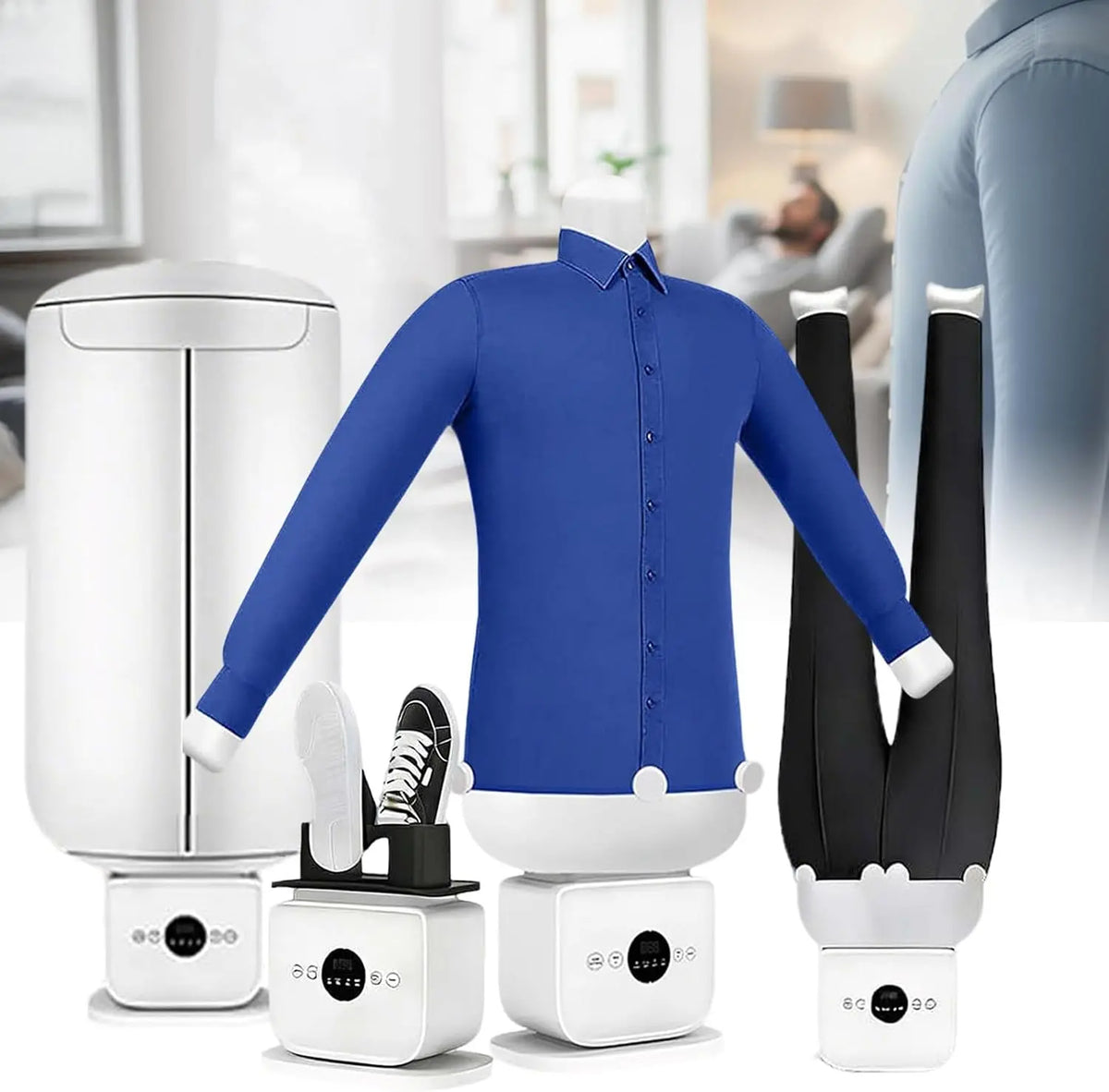 Repasseur Automatique séchoir – bleu/gris
