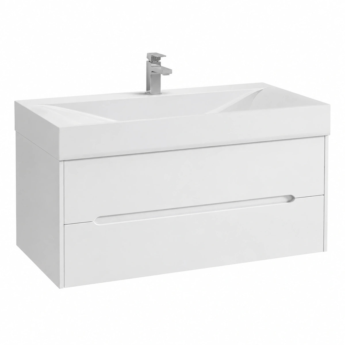 Ensemble de meubles de salle de bain, 2 pièces, 100 x 48 x 56 cm, pour la salle de bain