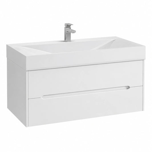 Ensemble de meubles de salle de bain, 2 pièces, 100 x 48 x 56 cm, pour la salle de bain