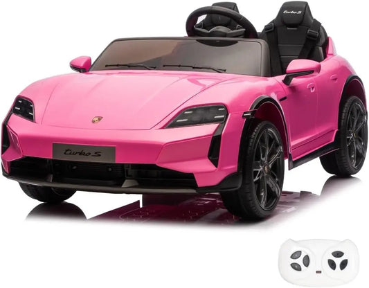 Porsche Taycan Turbo S Voiture électrique 24V 2 Places – 45 W, 5 Ah, 2,4 GHz, rose