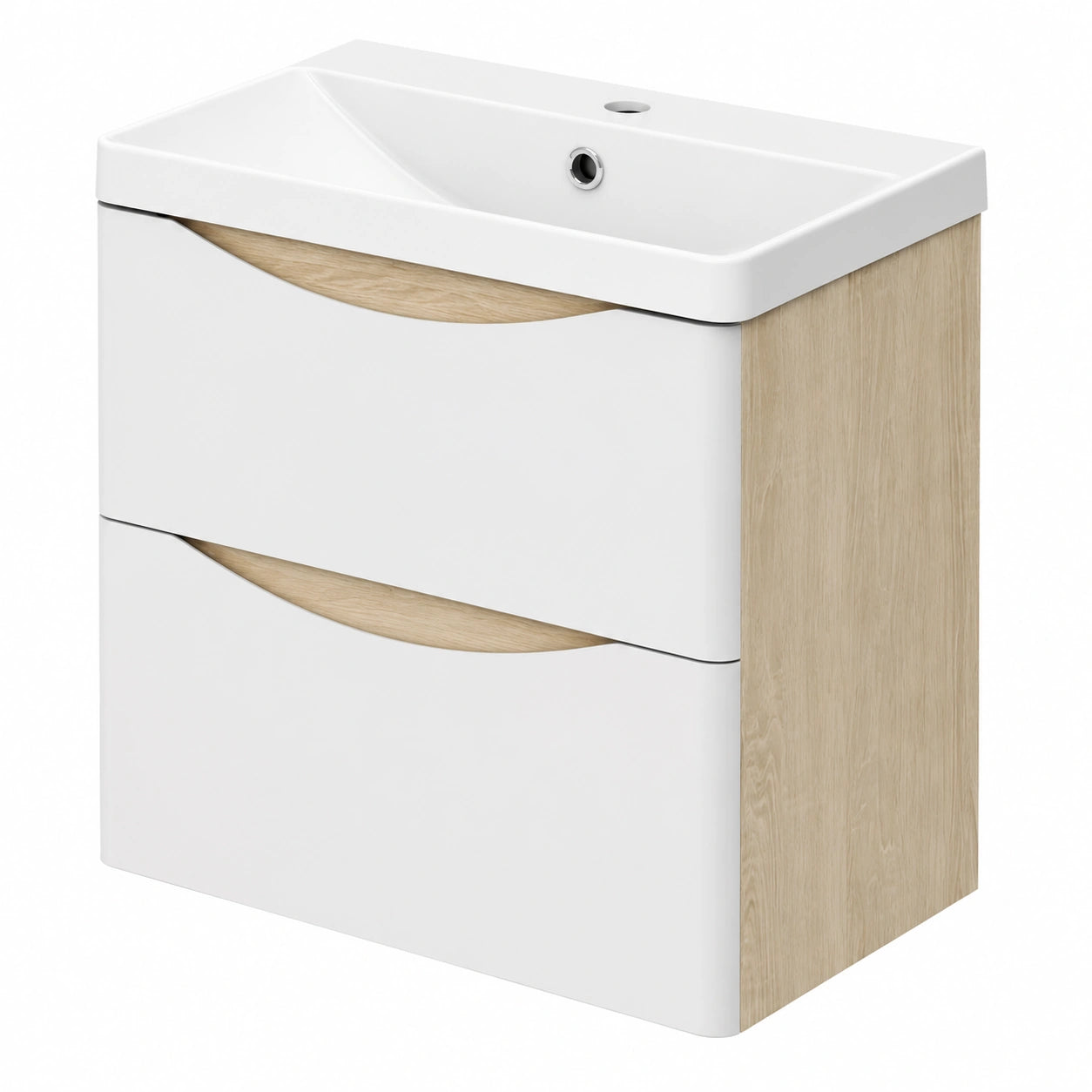 Ensemble de meubles de salle de bain, avec rangement, coloris blanc, pour la salle de bain