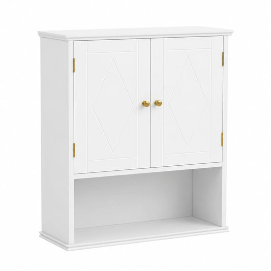 Armoire, réglable, avec rangement, avec étagères, 21 x 60 x 75 cm, coloris blanc, pour la chambre