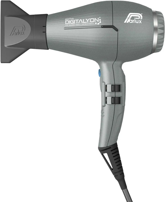Parlux Digitalyon Sèche-cheveux numérique professionnel à ions négatifs – 2400 W, gris