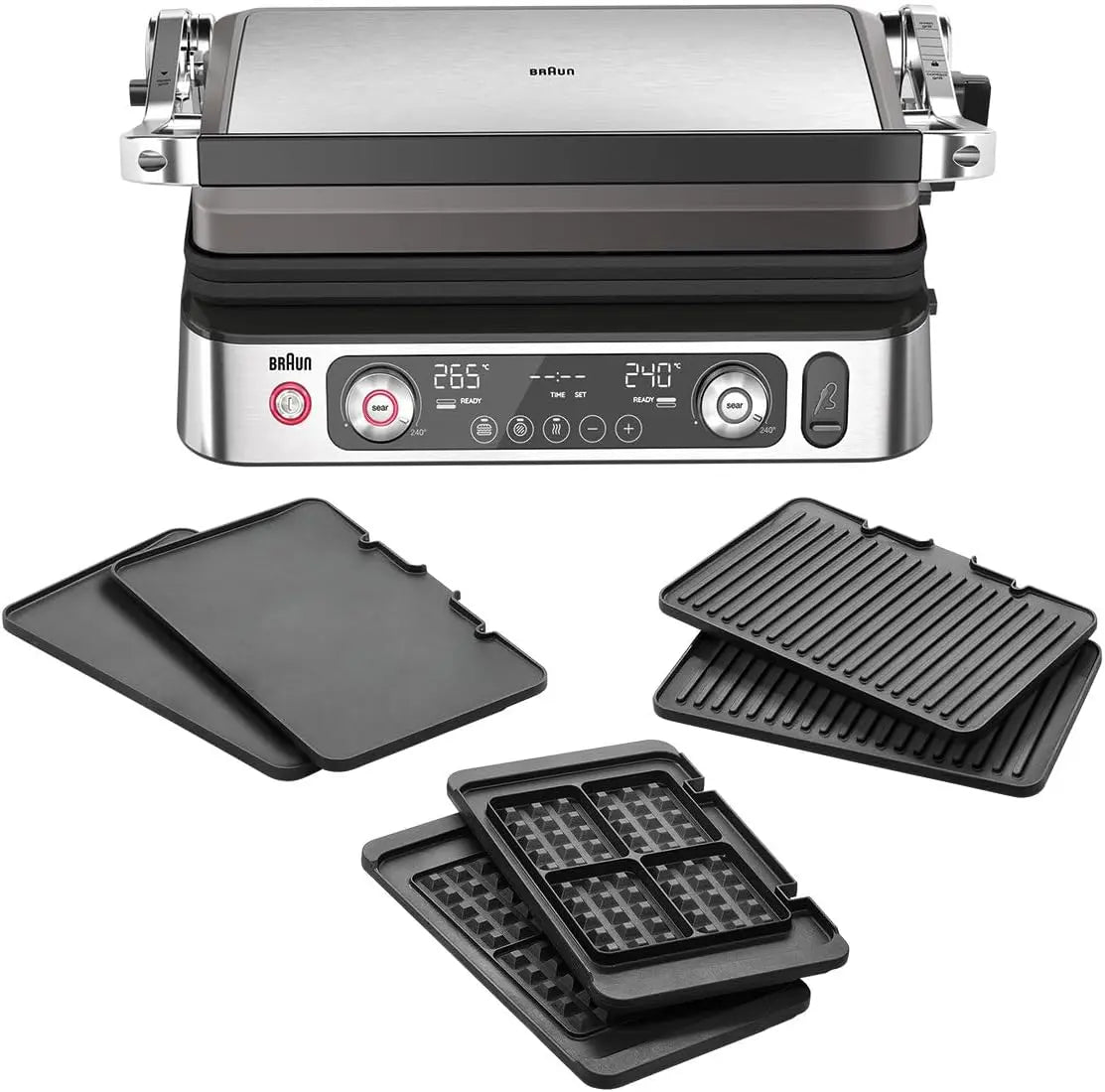 Braun MultiGrill9 CG9167 – 2200 W, gris/noir