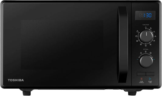 Toshiba MW2-AG23P BK Four à micro-ondes 3-en-1 avec gril et cuisson combinée – 900 W / 1050 W, 23 L, noir