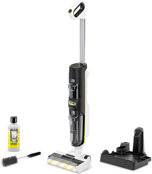 Kärcher Aspirateur sans Fil FCV 4 Natural N avec 4 Modes de Nettoyage – gris/noir