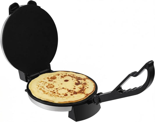 1800W Électrique Presse Tortilla avec Revêtement Antiadhésif – noir/beige