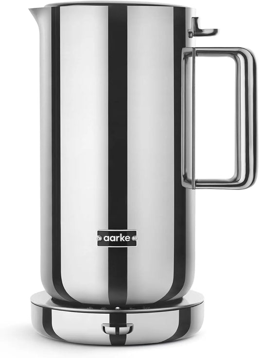 Aarke Bouilloire en acier inoxydable avec réglages de température multiples – 1,2 litre, argenté