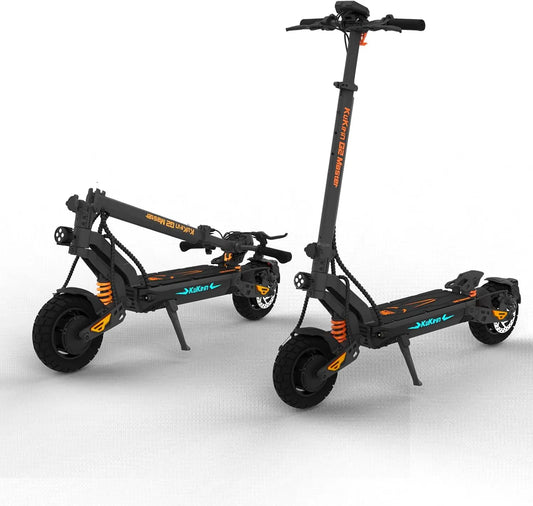 KuKirin Trottinette Électrique Double Moteur 70km Autonomie IP54 Suspensions Hydrauliques Freins à Disque – 20,8 Ah, gris/noir