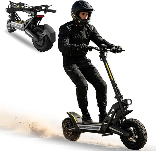 Trottinette Électrique Adulte 11 Pouces – 18,2 Ah, noir/gris
