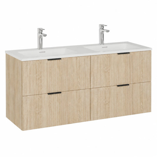 Ensemble de meubles de salle de bain, avec tiroirs, en chêne, pour la salle de bain
