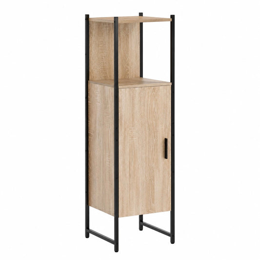 Armoire, en chêne, avec rangement, avec étagères, avec portes, 33 x 33 x 120,5 cm, pour la chambre