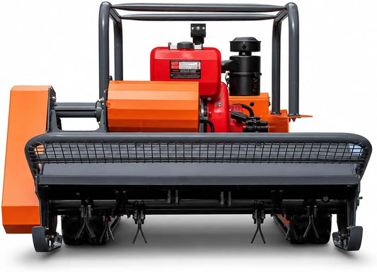 Tondeuse à chenilles radiocommandée 120 cm 15 CV Diesel – 1000 W, gris/noir