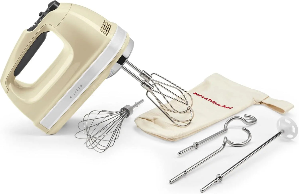 KitchenAid Batteur à main à 9 vitesses – 85 W, gris/blanc/beige