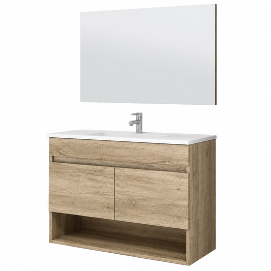 Ensemble de meubles de salle de bain, avec portes, 80 x 64 x 45 cm, pour la salle de bain