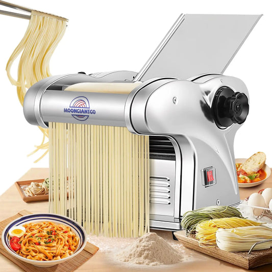 Moongiantgo Machine à Pâtes Électrique – beige/gris