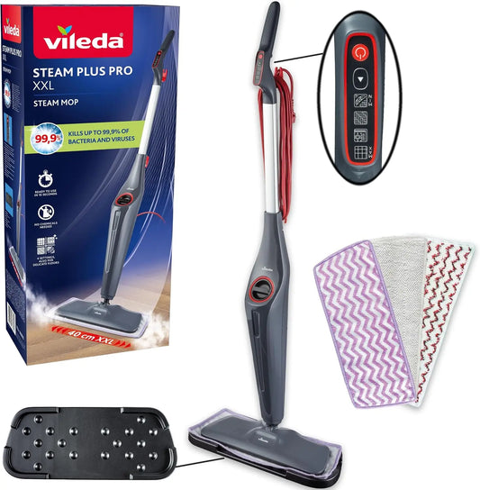 Vileda vapeur Plus Pro XXL Nettoyeur vapeur – gris/bleu