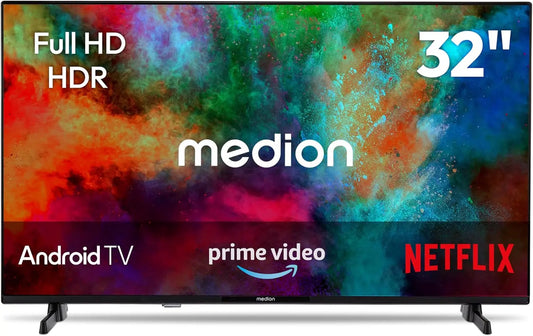 MEDION 80 cm 32' haute définition LED Android téléviseur connecté - MD832100 – noir