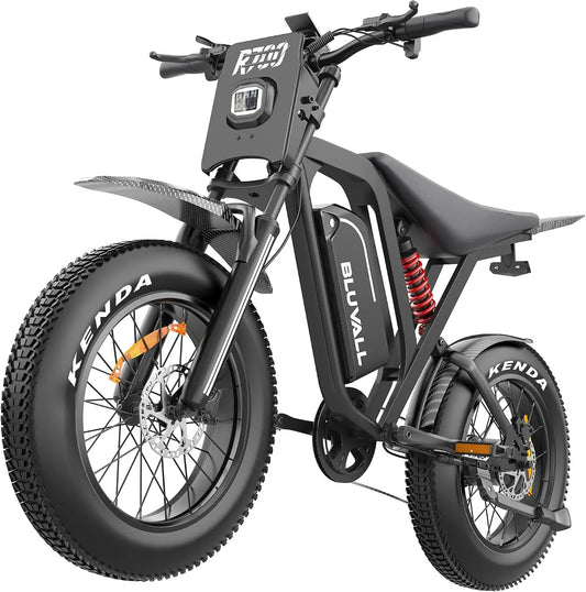 BLUVALL R700 1500W Vélo Électrique pour Adultes – 25 Ah, gris/noir