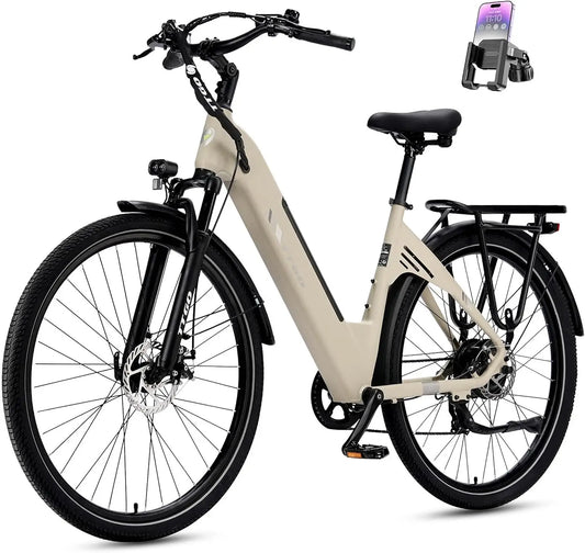 Ttgo Vélo électrique 28' pour adulte – 250 W, 18 Ah, 52 Nm, gris/noir